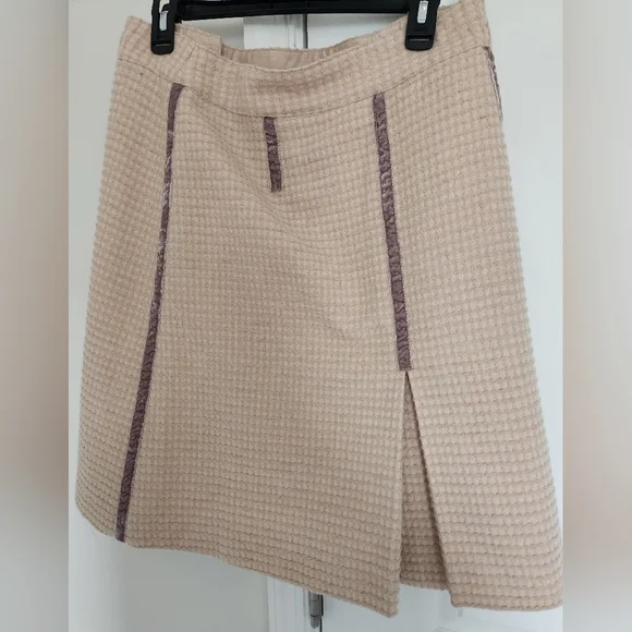 Marc Jacobs Pink Shimmer Wool Skirt 10 - Picture 2 of 5